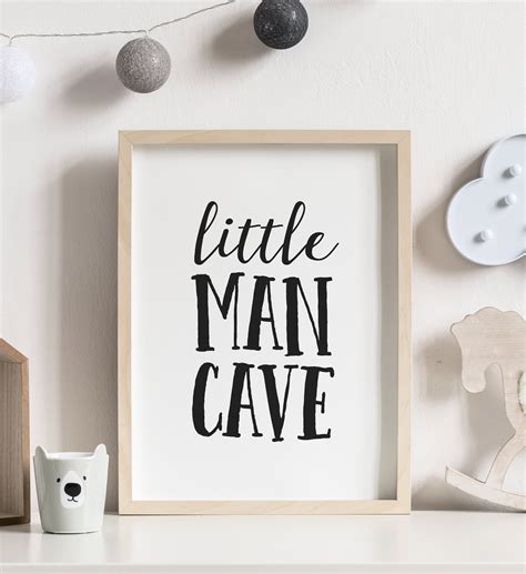 Little Man Cave Printable